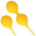 Loveline - ensemble de boules geisha en silicone - 2 pièces (jaune)