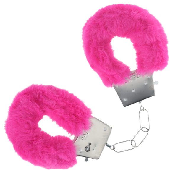 Aïe! - Menottes en peluche (rose)