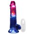 REALROCK - Vibromasseur Lumineux avec Testicules - 20cm