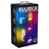 REALROCK - Vibromasseur Lumineux avec Testicules - 20cm
