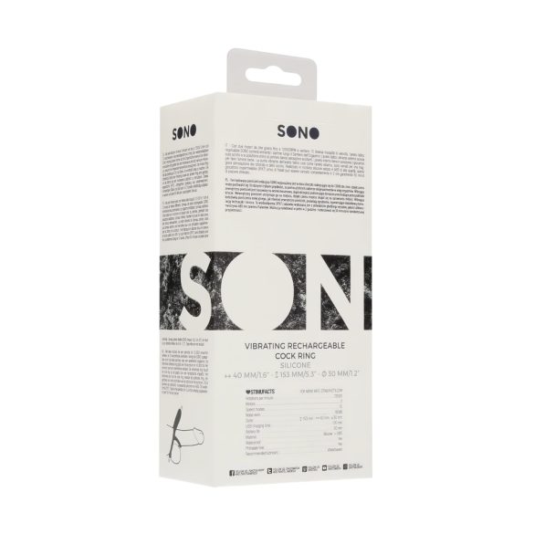 No.88 - anneau pénien vibrant - silicone noir