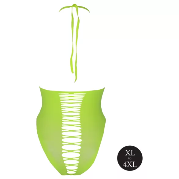 Ouch! - body ouvert phosphorescent - néon vert