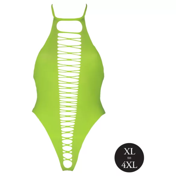Ouch! - body ouvert phosphorescent - néon vert