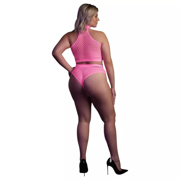 Ouch! - ensemble lingerie phosphorescent - rose