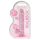 REALROCK - dildo réaliste transparent - rose (17cm)