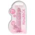 REALROCK - dildo réaliste transparent - rose (17cm)