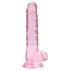 REALROCK - dildo réaliste transparent - rose (17cm)