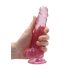 REALROCK - dildo réaliste transparent - rose (17cm)