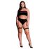 Le Désir Grande Taille - Ensemble 3 Pièces de Lingerie - Noir (XL-4XL)