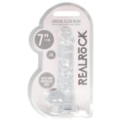 REALROCK - Dildo réaliste transparent (17 cm)