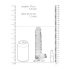 REALROCK - Dildo réaliste transparent (17 cm)