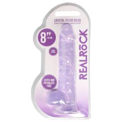REALROCK - Dildo réaliste transparent - violet (19cm)