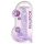 REALROCK - Dildo réaliste transparent - violet (19cm)