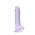 REALROCK - Dildo réaliste transparent - violet (19cm)