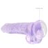 REALROCK - Dildo réaliste transparent - violet (19cm)