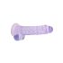 REALROCK - Dildo réaliste transparent - violet (19cm)