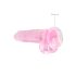 REALROCK - dildo réaliste transparent - rose (19cm)