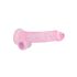 REALROCK - dildo réaliste transparent - rose (19cm)