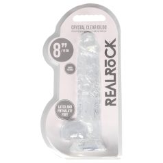 REALROCK - Dildo réaliste translucide (19 cm)