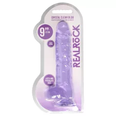 RealRock - gode réaliste transparent - silicone violet 22cm