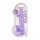 REALROCK - gode transparent réaliste - violet (22cm)