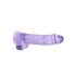 REALROCK - gode transparent réaliste - violet (22cm)
