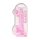 REALROCK - Dildo réaliste transparent - rose (22 cm)