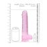 REALROCK - Dildo réaliste transparent - rose (22 cm)