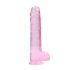 REALROCK - Dildo réaliste transparent - rose (22 cm)