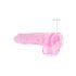 REALROCK - Dildo réaliste transparent - rose (22 cm)