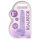 REALROCK - dildo réaliste transparent - violet (15cm)