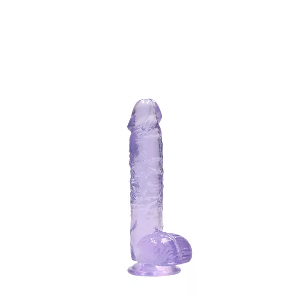 RealRock - gode réaliste transparent - violet - 15cm
