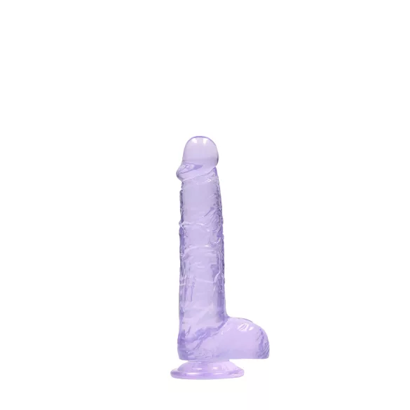 RealRock - gode réaliste transparent - violet - 15cm