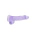 REALROCK - dildo réaliste transparent - violet (15cm)