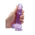 REALROCK - dildo réaliste transparent - violet (15cm)