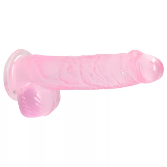 RealRock - godemichet réaliste transparent - silicone rose 15cm