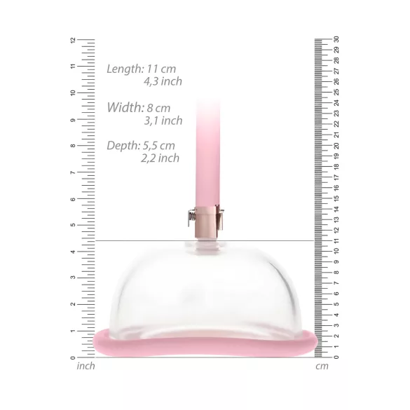 Pumped - masturbateur vagin manuel avec pompe - silicone rose