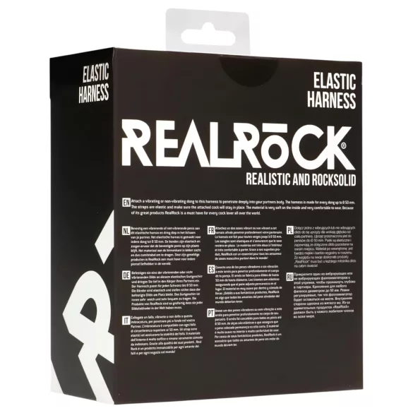 RealRock Elastic - harnais pour gode ceinture - noir