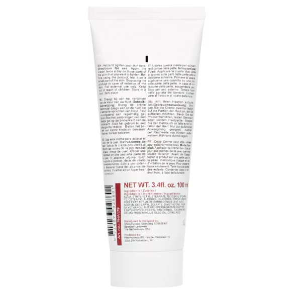 Pharmquests Gene White - crème blanchissante pour la peau (100 ml)