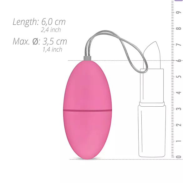 Easytoys - œuf vibrant télécommandé 7 modes - rose