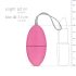 Easytoys - Œuf vibrant rose à 7 rythmes avec télécommande radio