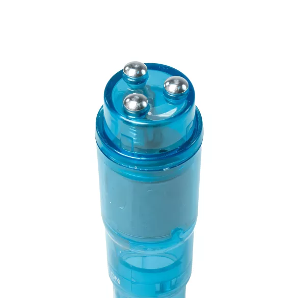 Easytoys - mini vibromasseur set - 5 accessoires - bleu