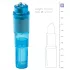Easytoys - mini vibromasseur set - 5 accessoires - bleu
