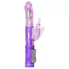   Easytoys Butterfly - vibromasseur rotatif et va-et-vient - silicone violet