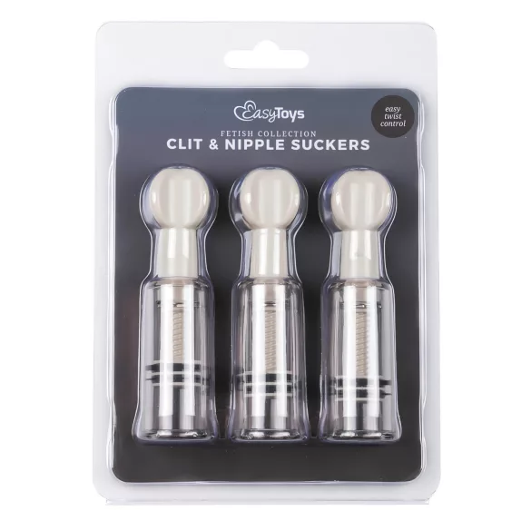 EasyToys - Set de pompes pour tétons et vagin (3 pièces)