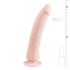 Easytoys - Dildo ventouse en silicone 100% (21 cm) - naturel