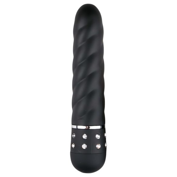 Easytoys - vibromasseur wand torsadé - silicone noir