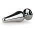 Easytoys Métal No.11 - plug anal argenté avec cristaux roses (3,5 cm)