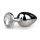 Easytoys - plug anal métal (argent-blanc)