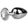 EasyToys - plug anal en métal (argent-blanc)